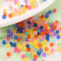Frosted Transparent Acrylic Beads&nbsp;X-MACR-S371-11A