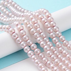 Baking Paint Pearlized Glass Pearl Round Bead Strands&nbsp;HY-Q003-6mm-47-01