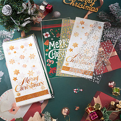 100Pcs 4 Styles Christmas Theme OPP Cellophane Candy Packaging Bags&nbsp;ABAG-TA0002-08