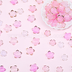 100Pcs 4 Styles Transparent Acrylic Bead Caps&nbsp;OACR-BM0001-09B