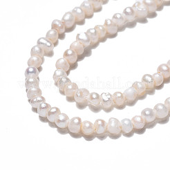 Natural Cultured Freshwater Pearl Beads Strands&nbsp;PEAR-N013-02H