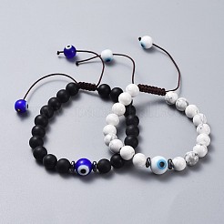Adjustable Nylon Thread Braided Bead Bracelets Sets&nbsp;BJEW-JB04466
