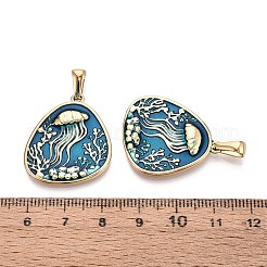 304 Stainless Steel & Enamel Pendants&nbsp;STAS-T072-72A-G