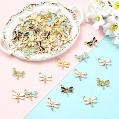 15Pcs 3 Colors Light Gold Plated Alloy Charms&nbsp;ENAM-YW0008-13A