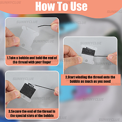 200Pcs PVC Plastic Thread Winding Boards&nbsp;TOOL-SC0001-83A