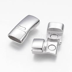 Tarnish Resistant 304 Stainless Steel Magnetic Clasps with Glue-in Ends&nbsp;STAS-G143-83B