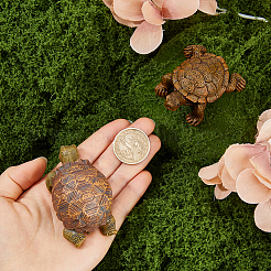 2Pcs 2 Styles Resin Tortoise Display Decoration&nbsp;DJEW-FH0008-52