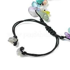 Chakra Theme Adjustable Bracelet&nbsp;BJEW-TA00372