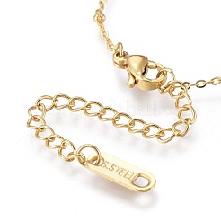 304 Stainless Steel Pendant Necklaces&nbsp;X-NJEW-K120-15G