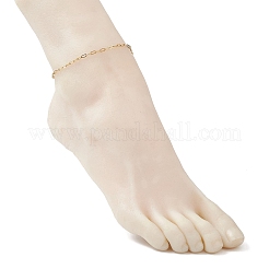 2.5MM 304 Stainless Steel Paperclip Chain Anklets&nbsp;AJEW-AN00749