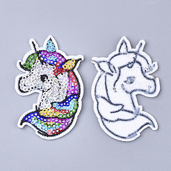 Computerized Embroidery Cloth Hotfix Rhinestone Iron on Patches&nbsp;X-FIND-T030-104