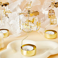 Stainless Steel Spinning Rotary Candle Holder Stand&nbsp;DIY-WH0304-976E