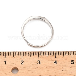 Rhodium Plated 925 Sterling Silver Adjustable Rings&nbsp;RJEW-S397-01P-05