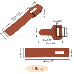 PU Imitation Leather Sew on Toggle Buckles&nbsp;DIY-WH0292-53A