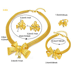 Alloy Pendant Necklaces & Stud Earrings & Bangles & Rings Sets&nbsp;FS-WGECFB6-01