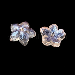 Dyed & Heated Glass Bead Caps&nbsp;GLAA-Z019-02G