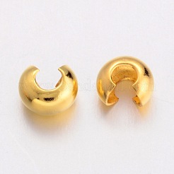 Brass Crimp Beads Covers&nbsp;X-EC266-G