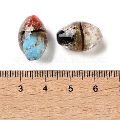 Luminous Handmade Gold Sand Lampwork Beads&nbsp;LAMP-F047-07
