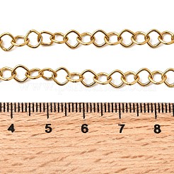 5MM 304 Stainless Steel Rhombus Link Chain Necklaces for Women Men&nbsp;NJEW-A054-02G