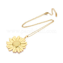 304 Stainless Steel Pendant Necklaces&nbsp;NJEW-T018-12G