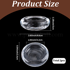 2Pcs Glass Candle Cups&nbsp;AJEW-SC0004-47B