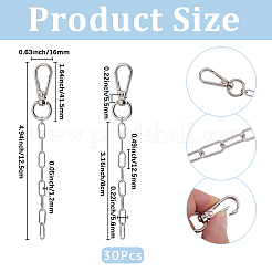 30Pcs Alloy Swivel Clasps&nbsp;HJEW-BM00025