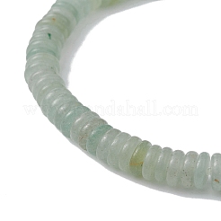 Natural Green Aventurine Disc Beaded Stretch Bracelets&nbsp;BJEW-JB09515-03