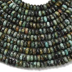 Natural African Turquoise(Jasper) Beads Strands&nbsp;G-L635-A40-4x2mm