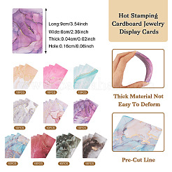 100Pcs 10 Styles Hot Stamping Cardboard Paper Jewelry Display Cards&nbsp;CDIS-TA0001-17