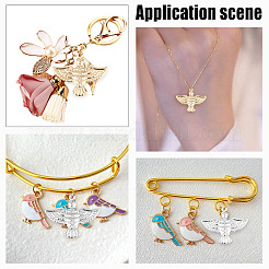 40Pcs 2 Colors Brass Pendants&nbsp;KK-AR0003-32