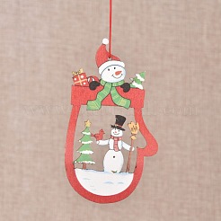 Glove Wooden Ornaments&nbsp;DIY-TAC0007-27A