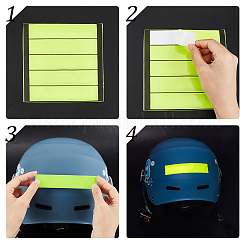 8 Sheets 2 Colors Waterproof PVC Plastic Reflective Stickers&nbsp;DIY-GA0004-04