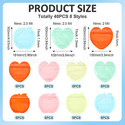 40Pcs 8 Styles Plastic Packaging Yin-yang Zipper Bags&nbsp;OPP-TA0001-14