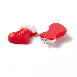 Christmas Theme Opaque Resin Pendants&nbsp;FIND-E025-18
