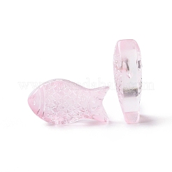 Transparent Spray Painted Glass Beads&nbsp;X1-GLAA-I050-10J