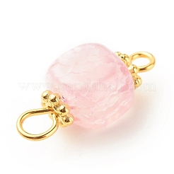 Natural Agate Connector Charms&nbsp;PALLOY-JF01587-01