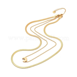 Double Layer Necklaces&nbsp;NJEW-A032-04G-01