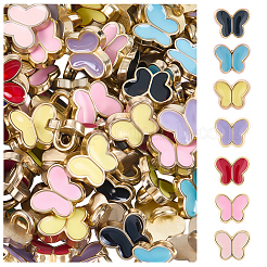 140Pcs 7 Colors Alloy Enamel Buttons&nbsp;FIND-GF0008-28