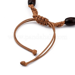 Adjustable Korean Waxed Polyester Cord Braided Bead Bracelets Sets&nbsp;BJEW-JB05438