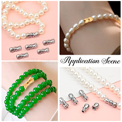 8Sets 4 Styles 304 Stainless Steel Screw Clasps&nbsp;STAS-BBC0009-41