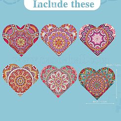 6Pcs Bookmark DIY Diamond Painting Kit&nbsp;PW-WG58342-01