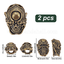 2Pcs Brass Beads&nbsp;KK-HY0003-93