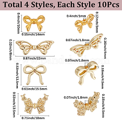 40Pcs 4 Styles Alloy Beads&nbsp;FIND-SC0014-70