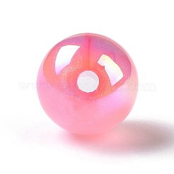 UV Plating Rainbow Iridescent Acrylic Beads&nbsp;OACR-C010-14B