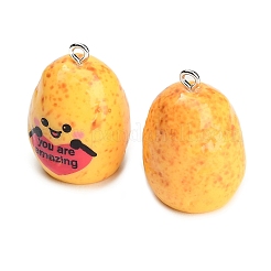 Opaque Resin with Alloy Pendants&nbsp;RE-CBA08CD-07C