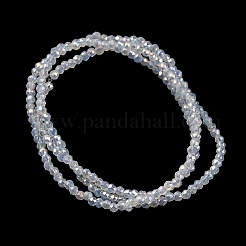 Electroplate Glass Beads Strands&nbsp;EGLA-H107-01A-A03