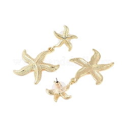 Starfish Alloy Dangle Stud Earrings for Women&nbsp;EJEW-A112-05KCG