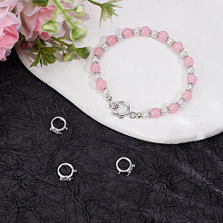 4Pcs 925 Sterling Silver Twister Clasps&nbsp;STER-BBC0009-18