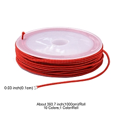 10 Rolls 10 Colors Round Polyester Elastic Cord&nbsp;EC-YWC001-03