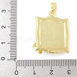 Brass Enamel Pendants&nbsp;KK-Z101-09G-B01